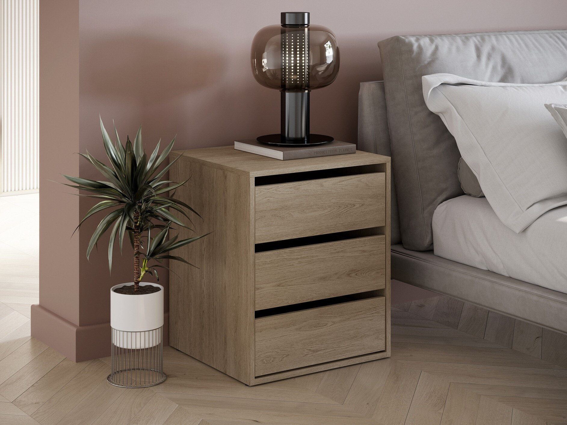 Noćni ormarić Cirdelu 113 (Hrast)