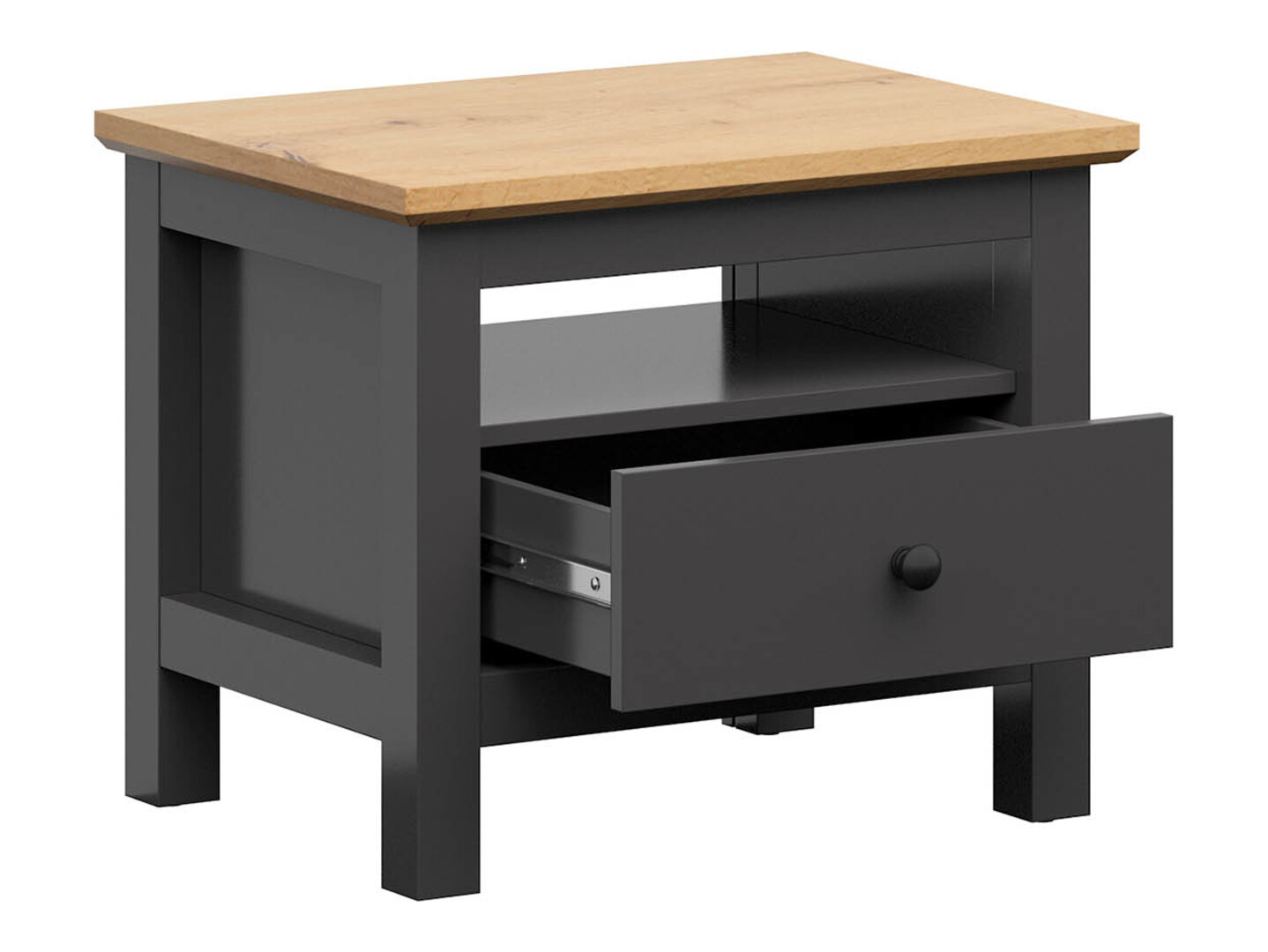 Noćni ormarić Sordoro 100 (Grafit + Artisan hrast)