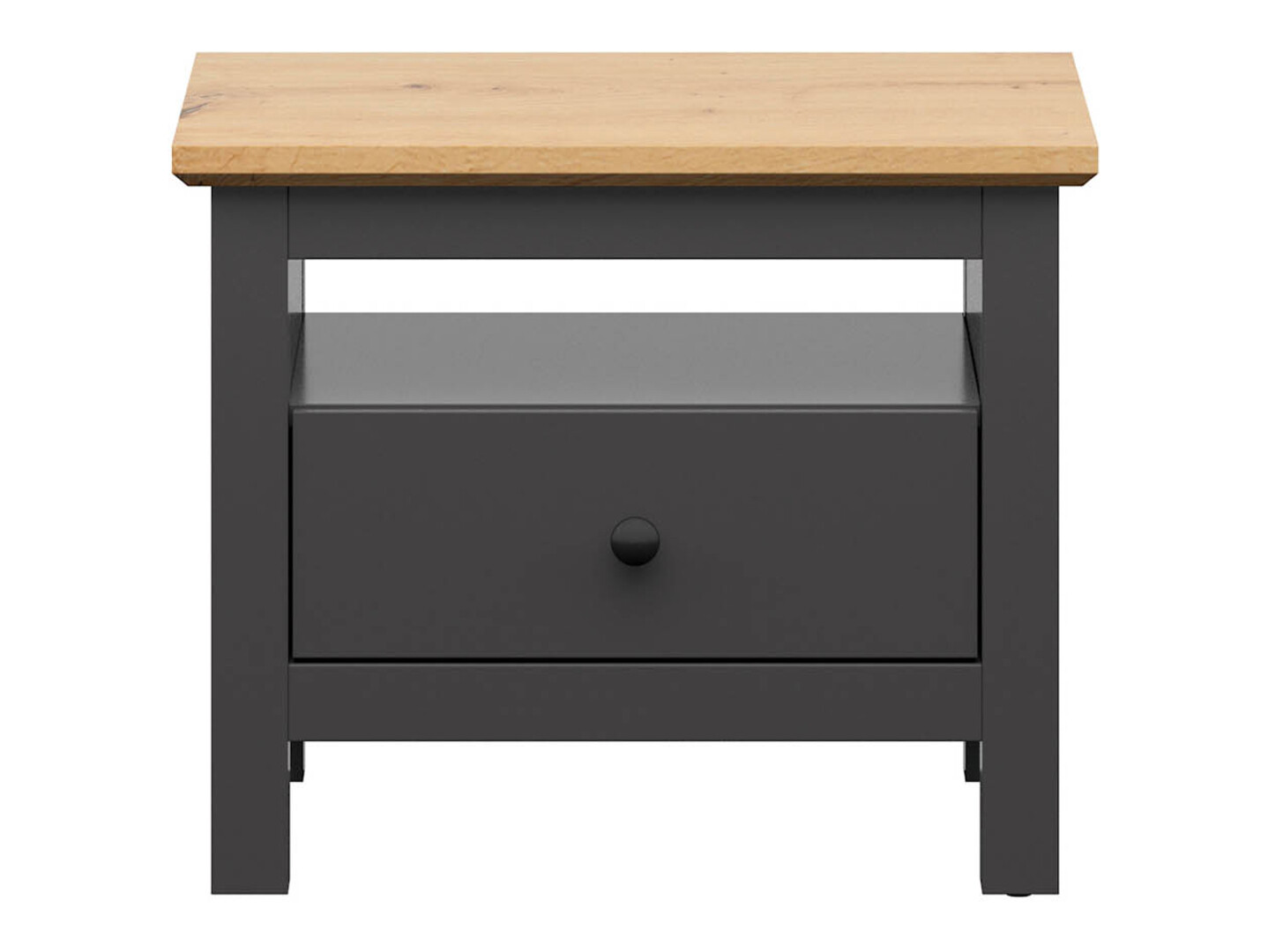 Noćni ormarić Sordoro 100 (Graphite + Zanatski hrast)