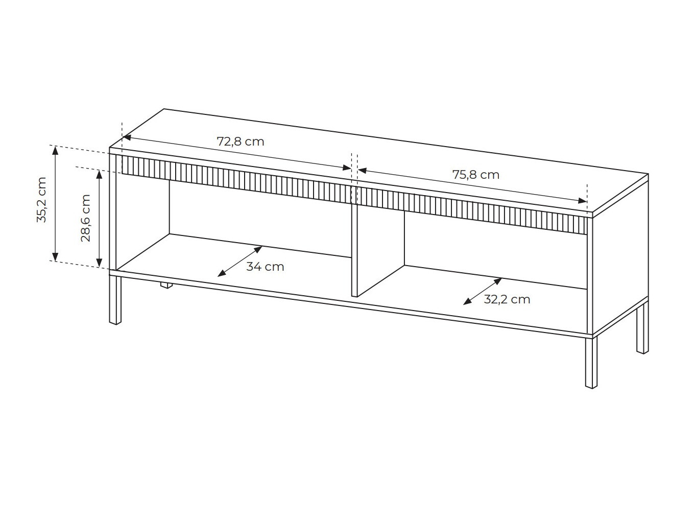 TV sto Romfele 103 (Bež)