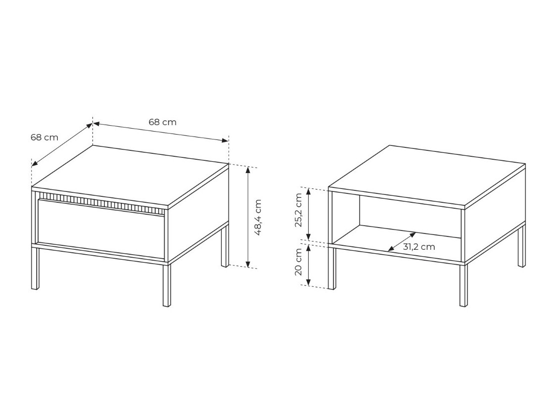 Stočić za kafu Romfele 105 (Crno)