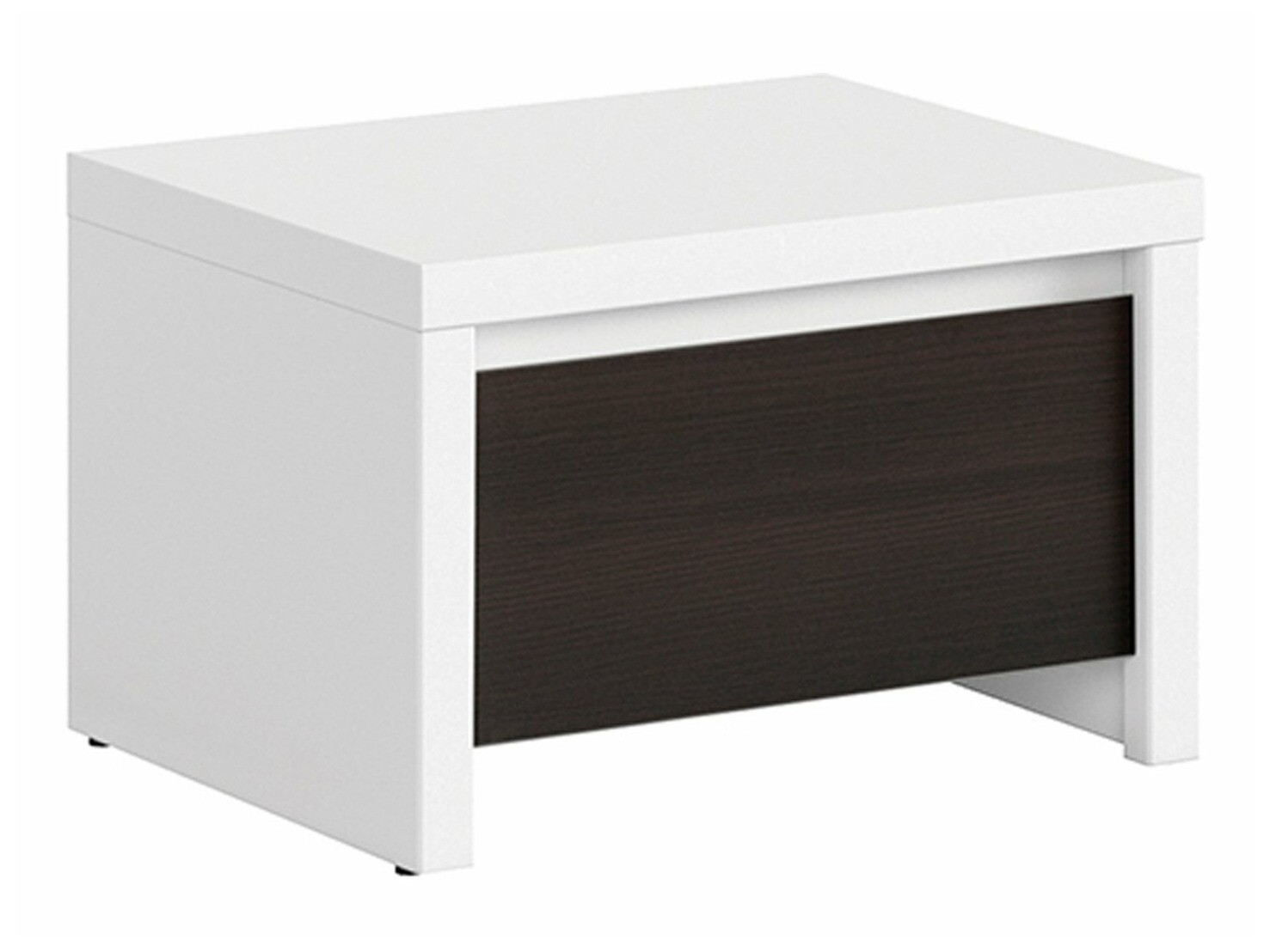 Noćni ormarić Nolroma 102 (Belo + Venge)