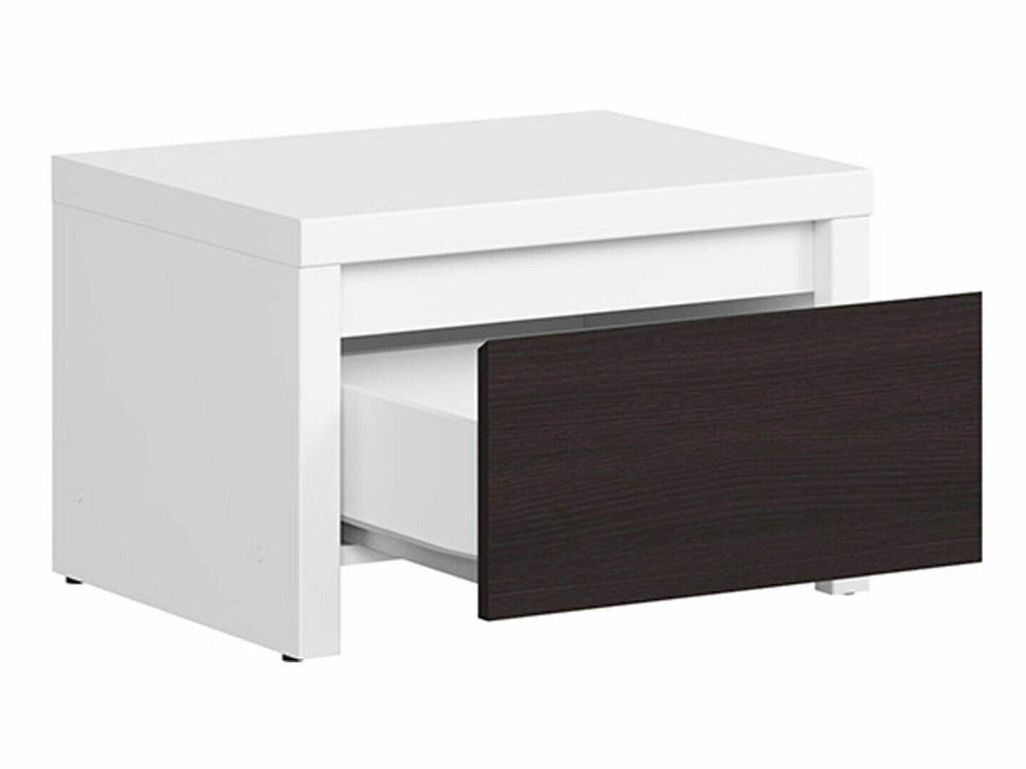 Noćni ormarić Nolroma 102 (Belo + Venge)