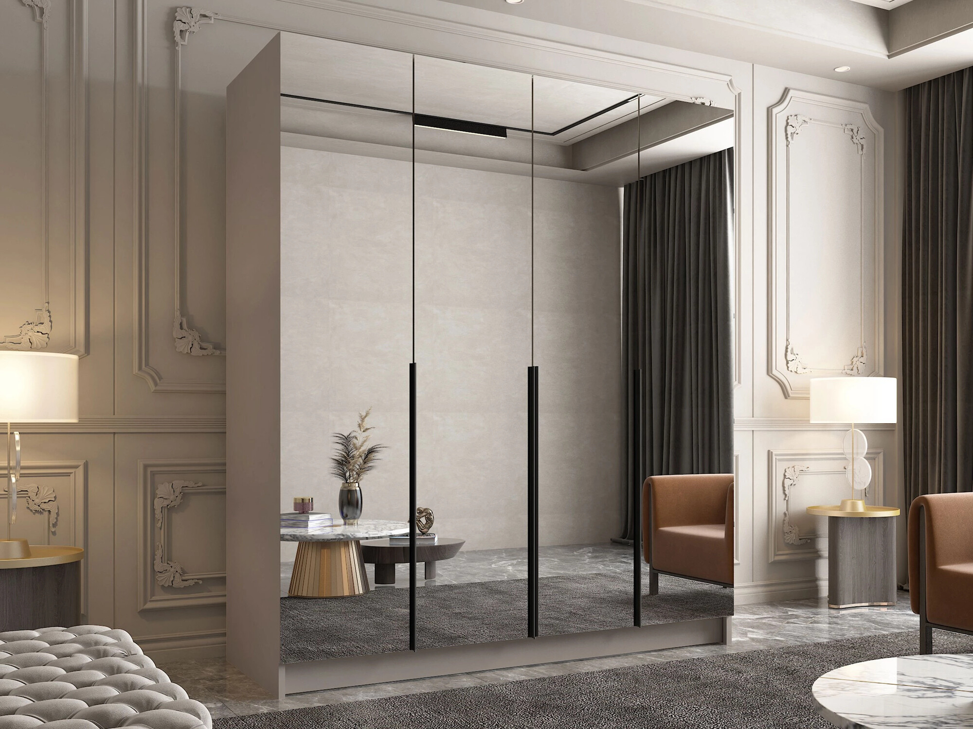 Ormar Closico 190 (Kašmir + Crno)