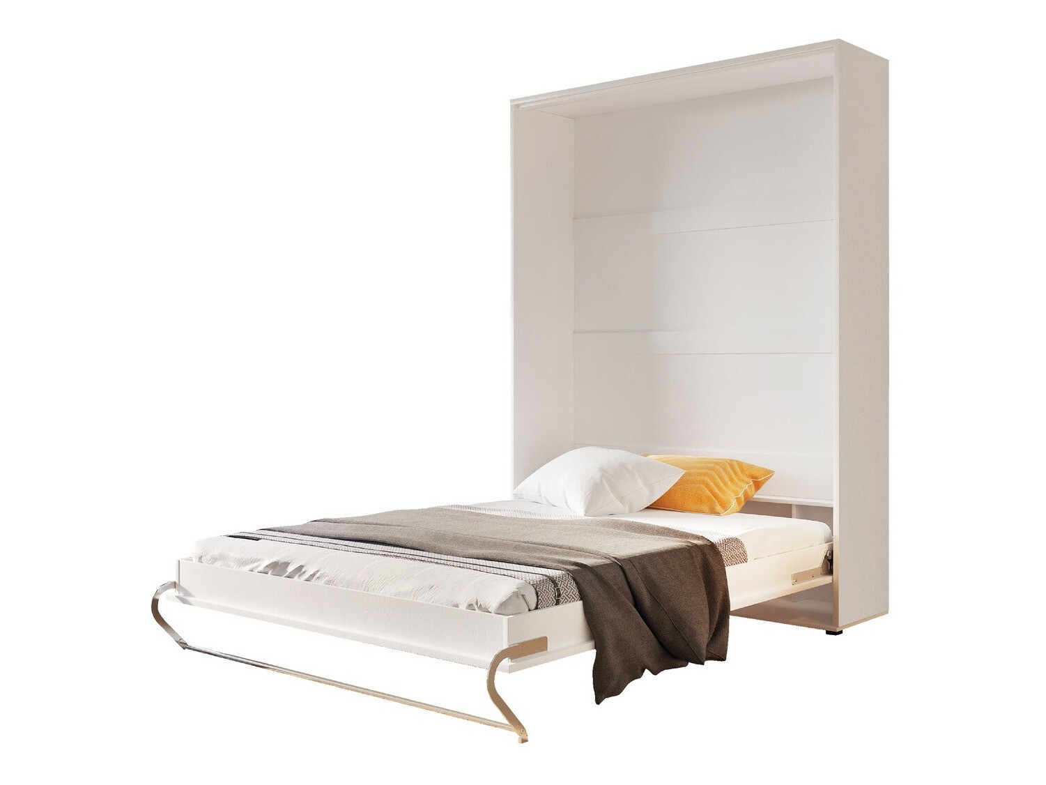 Set nameštaja Concept Pro Lenart Levfere 144 (Sjajno belo + Belo)