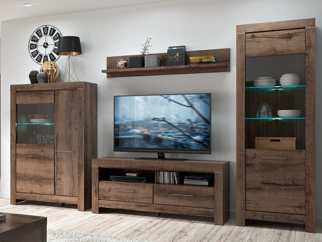 Set za dnevnu sobu Dunfelu 105 (Manastirski hrast)