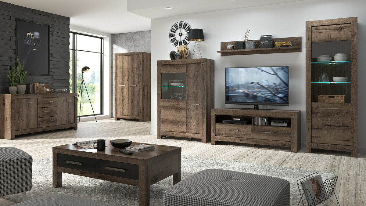 Set za dnevnu sobu Dunfelu 105 (Manastirski hrast)