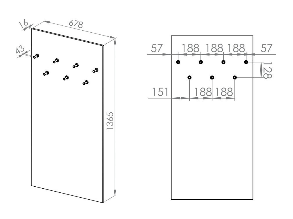 Čiviluk Marmeli 120