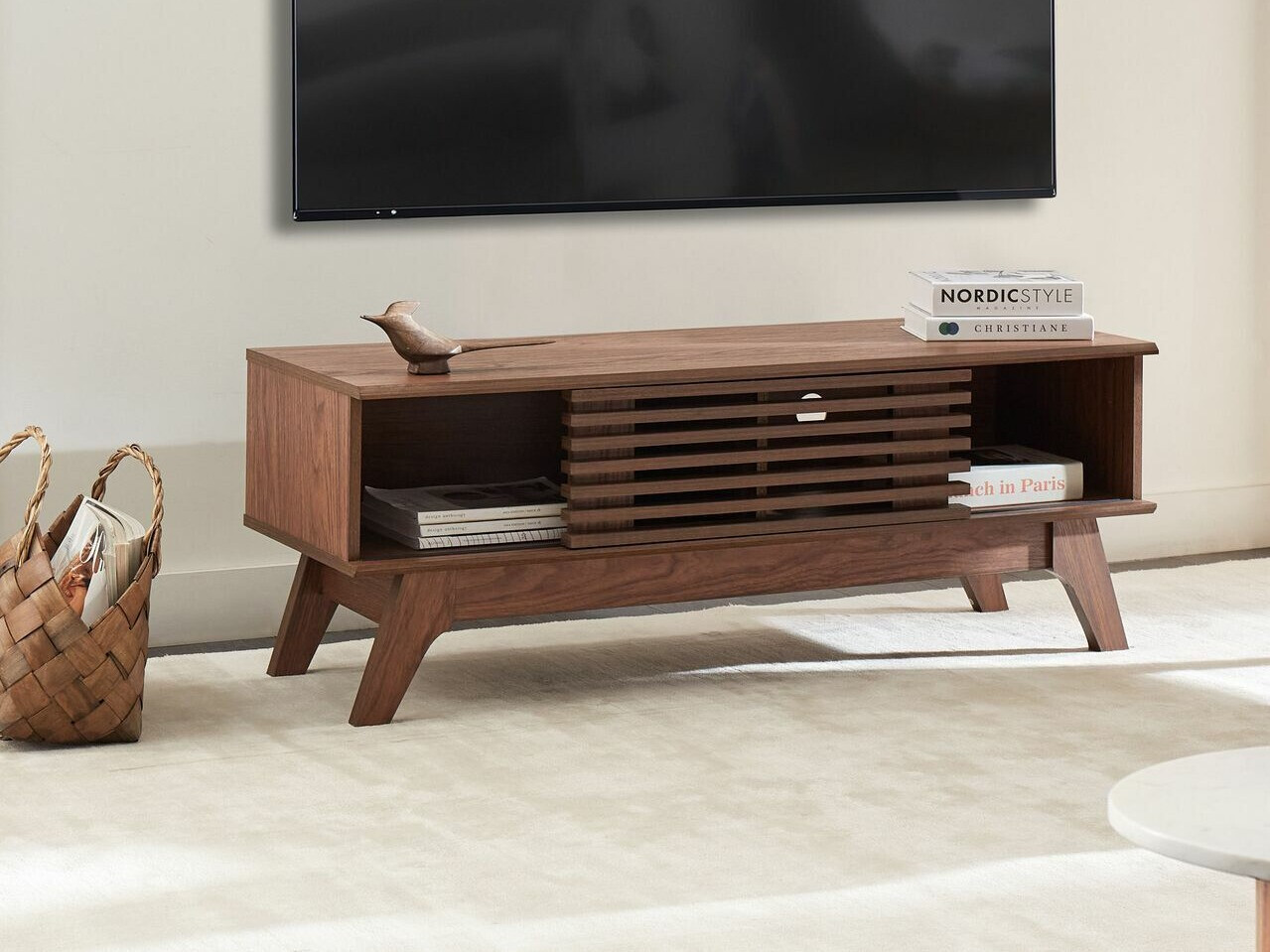TV komoda Berwyn 210 (Tamno drvo)