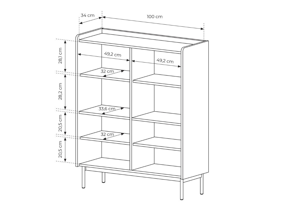 Ormarić Cortoli 100