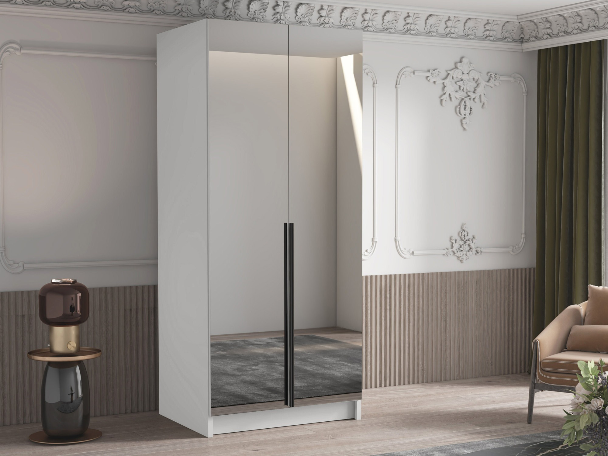 Ormar Closico 193 (Belo + Crno)