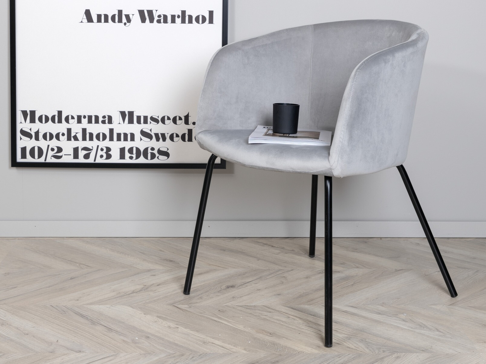 Stolica Dallas 2603 (Sivo + Crno)