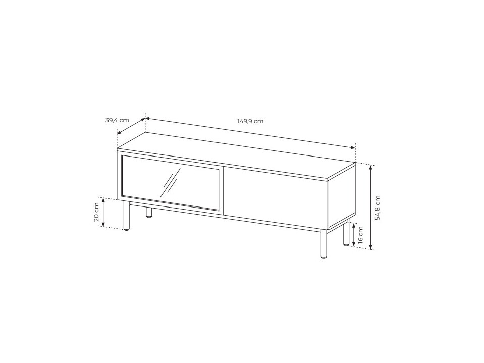 TV komoda Livmave 104