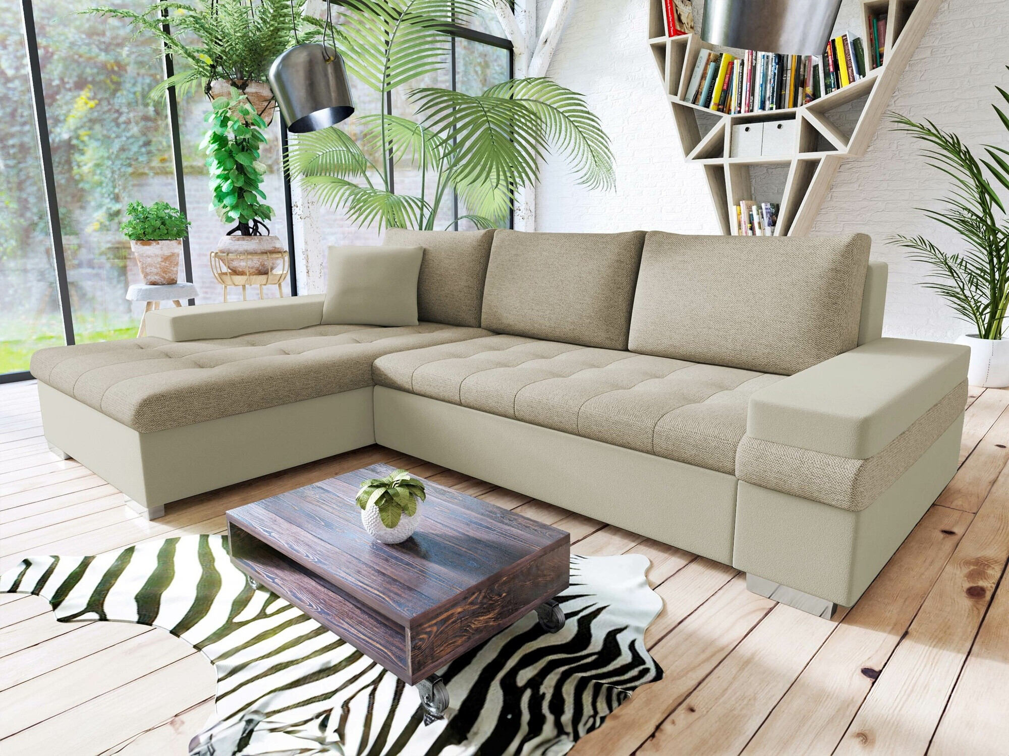 Ugaona sofa Comfivo 121 (Magic Velvet 2201 + Matana 17)