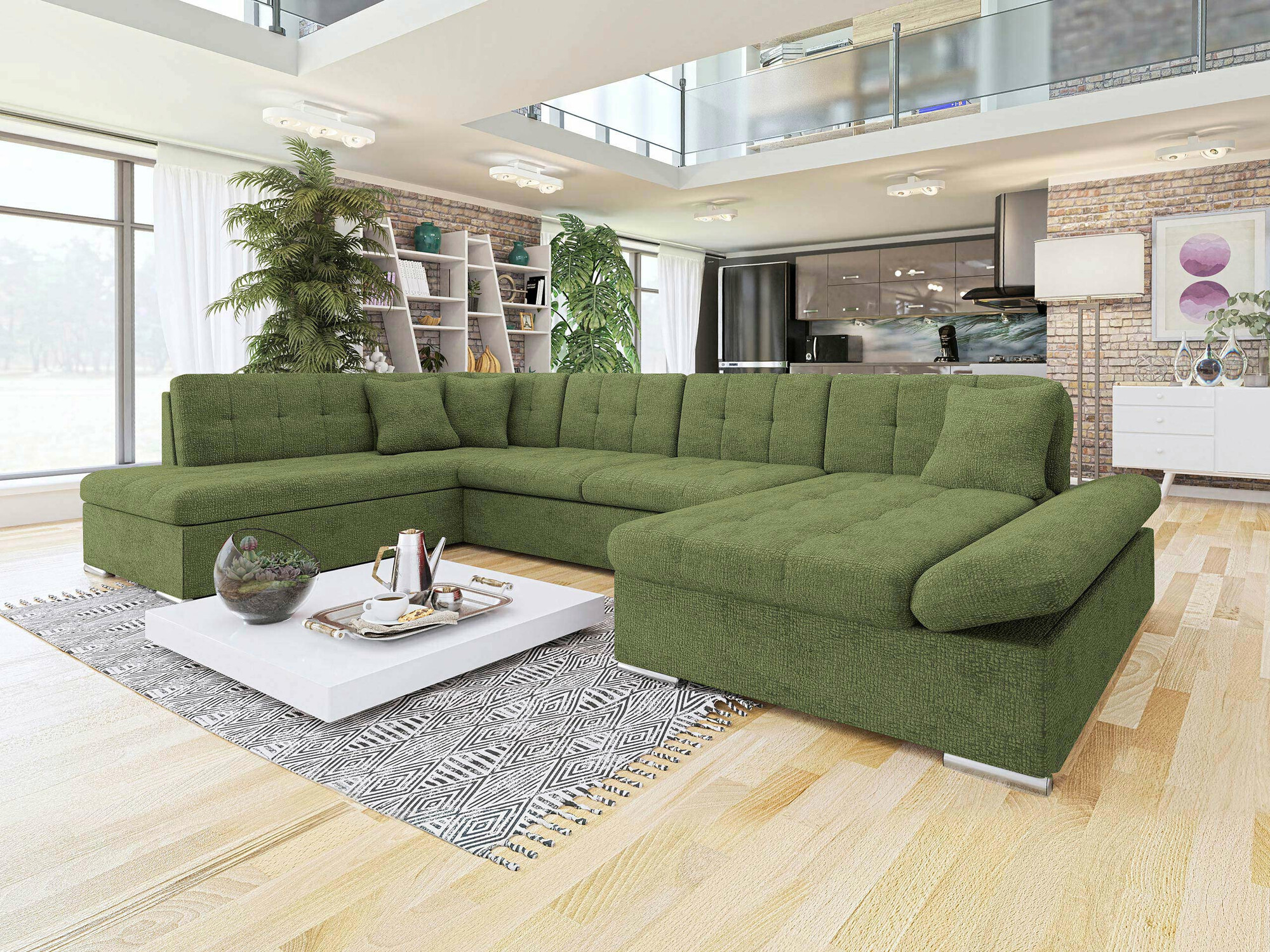 Ugaona sofa Comfivo 173 (Fragola 65)