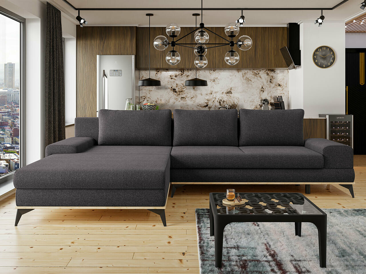 Ugaona sofa Lincoln 136 (Soro 95)