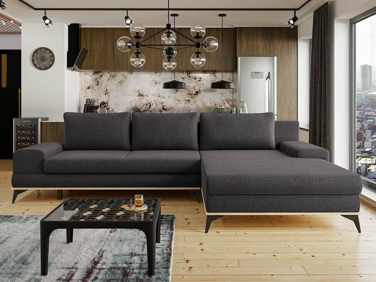 Ugaona sofa Lincoln 136 (Soro 95)
