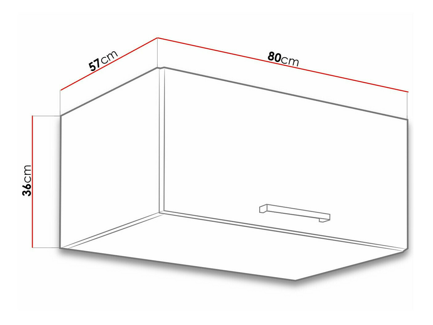 Modularni zidni ormarić Wood Dark 132