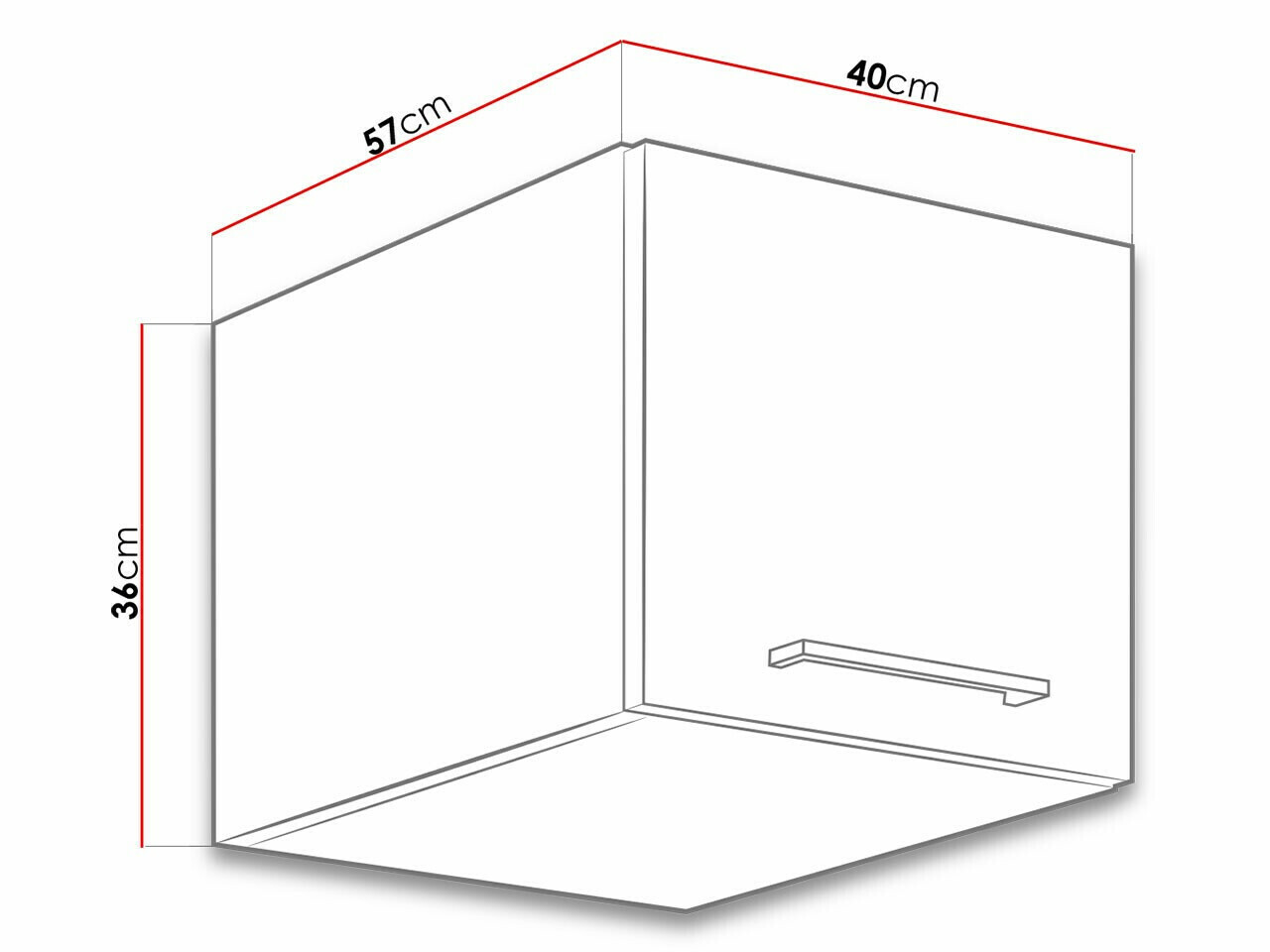 Modularni zidni ormarić Wood Dark 137