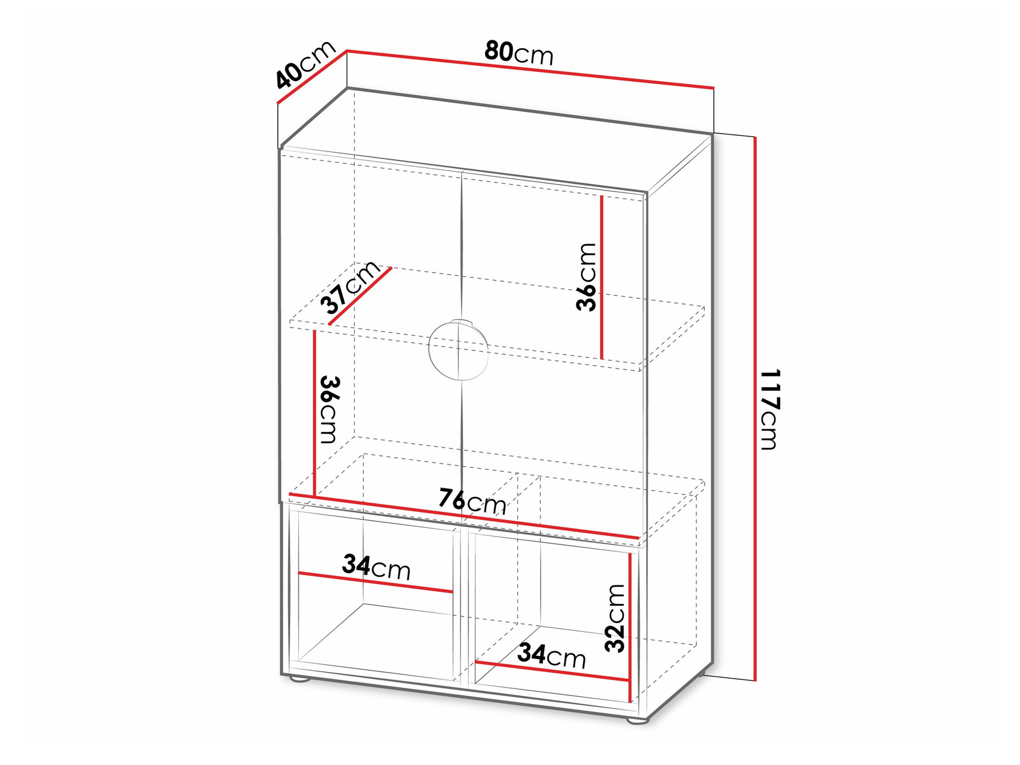 Ormarić Morsoru 105 (Beige + Zanatski hrast)