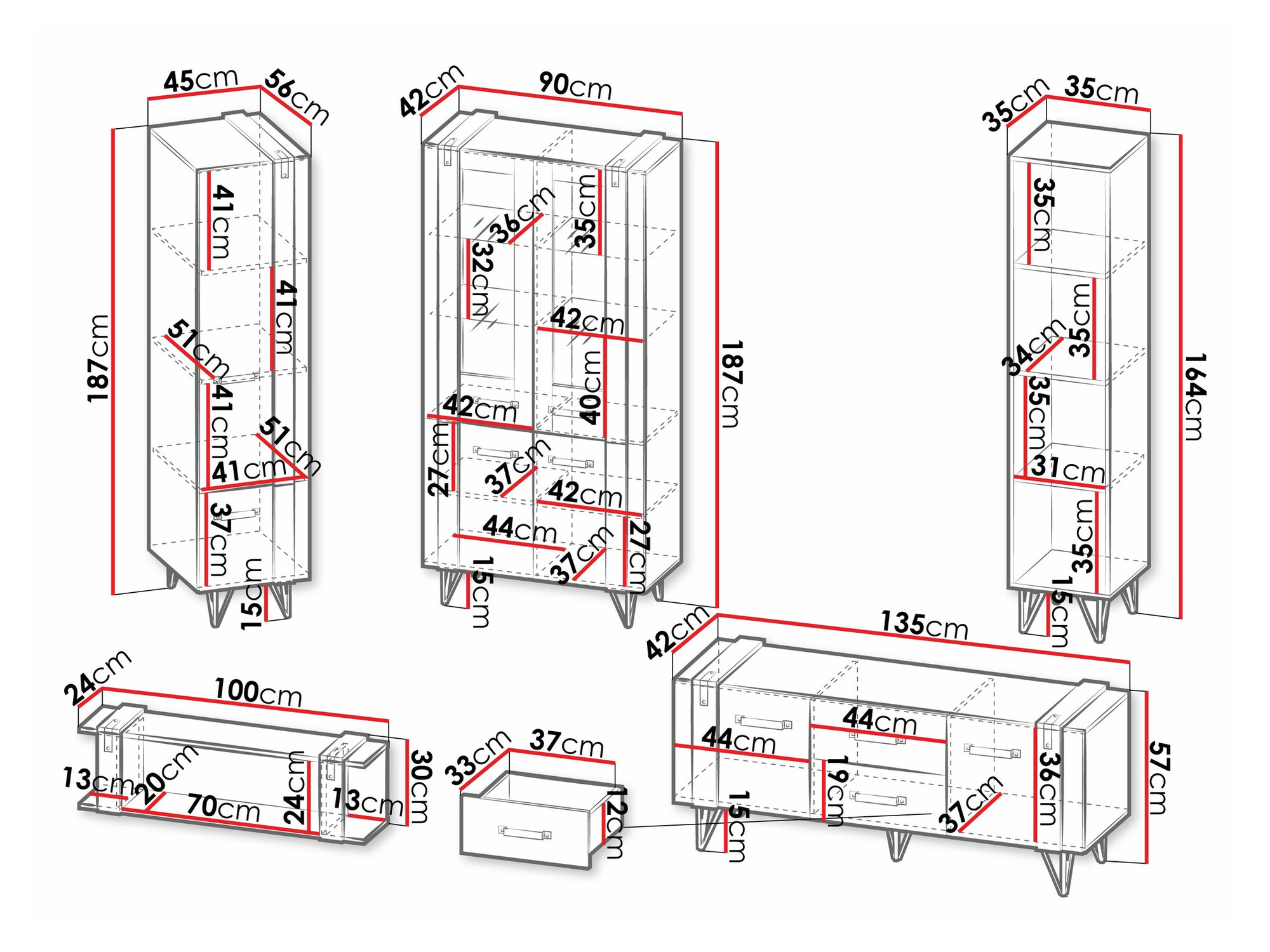 Set za dnevnu sobu Domdele 112