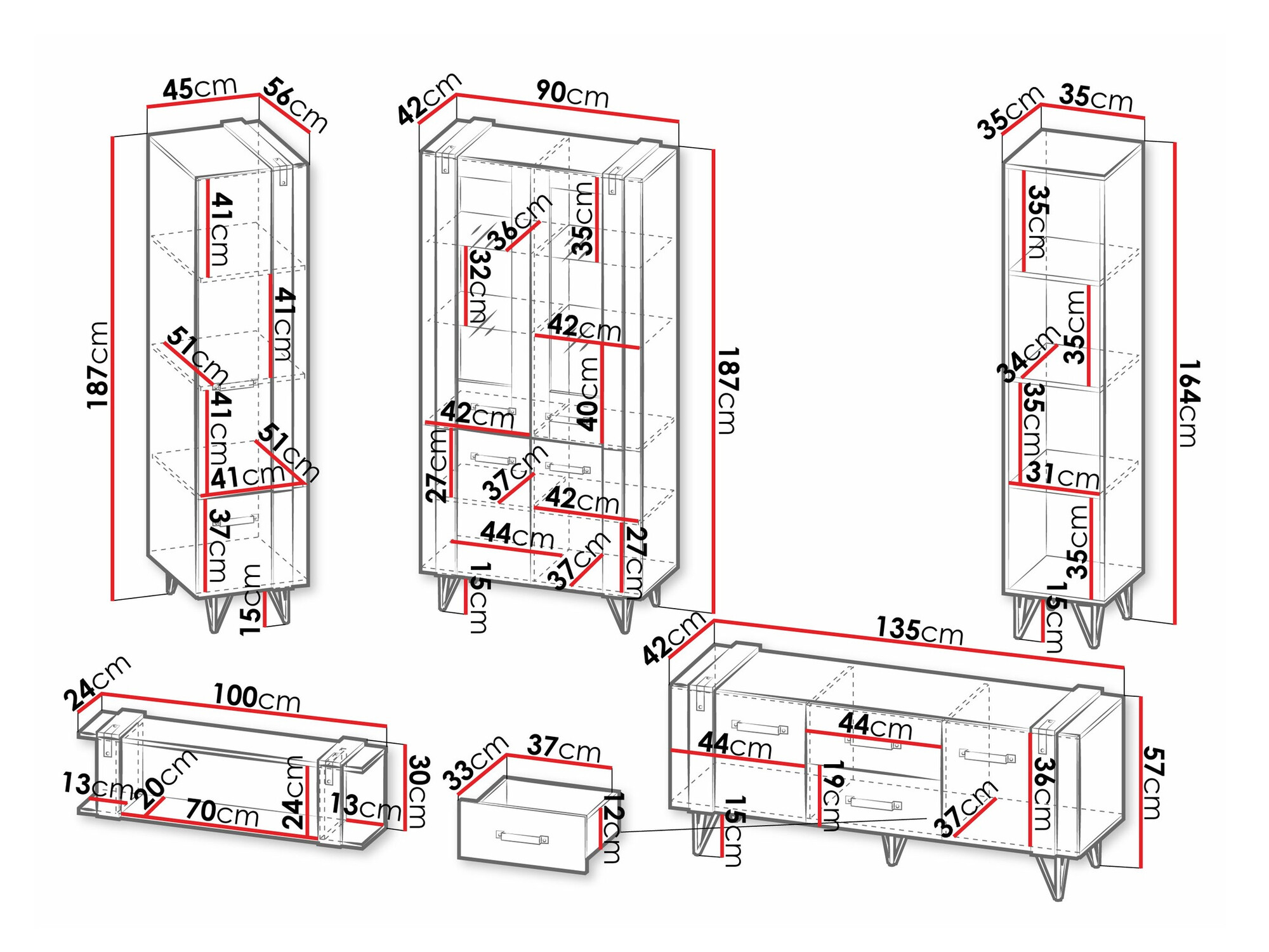 Set za dnevnu sobu Domdele 112