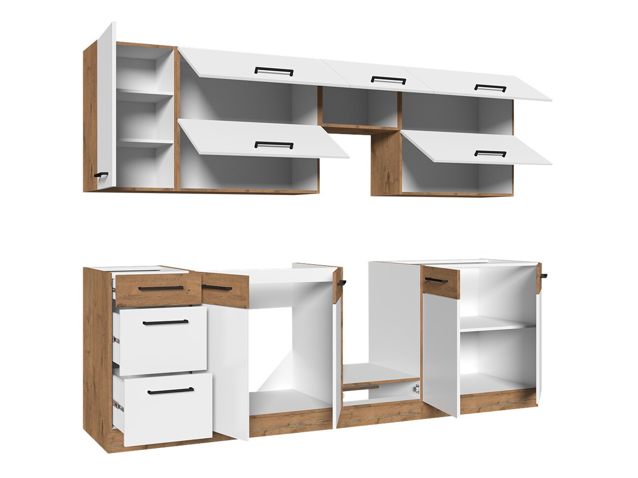 Modularni kuhinjski set Wood Grey 135