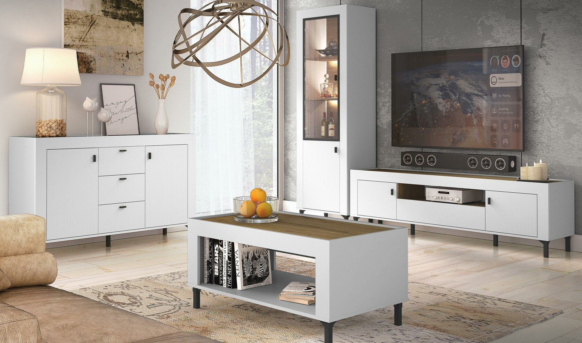 Polica Mormavu 104 (Mat belo)