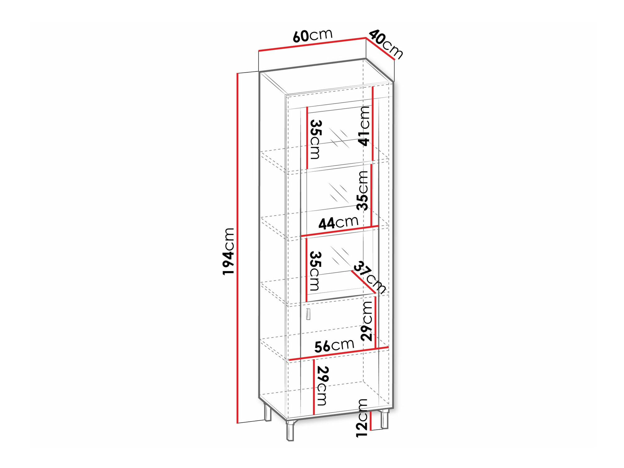 Polica Mormavu 104 (Mat crna)