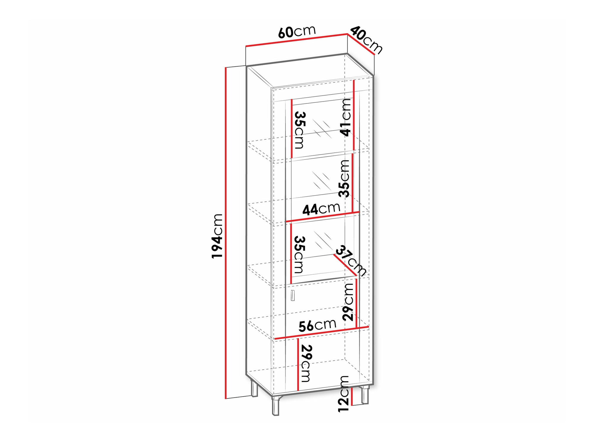 Polica Mormavu 104 (Mat crna)