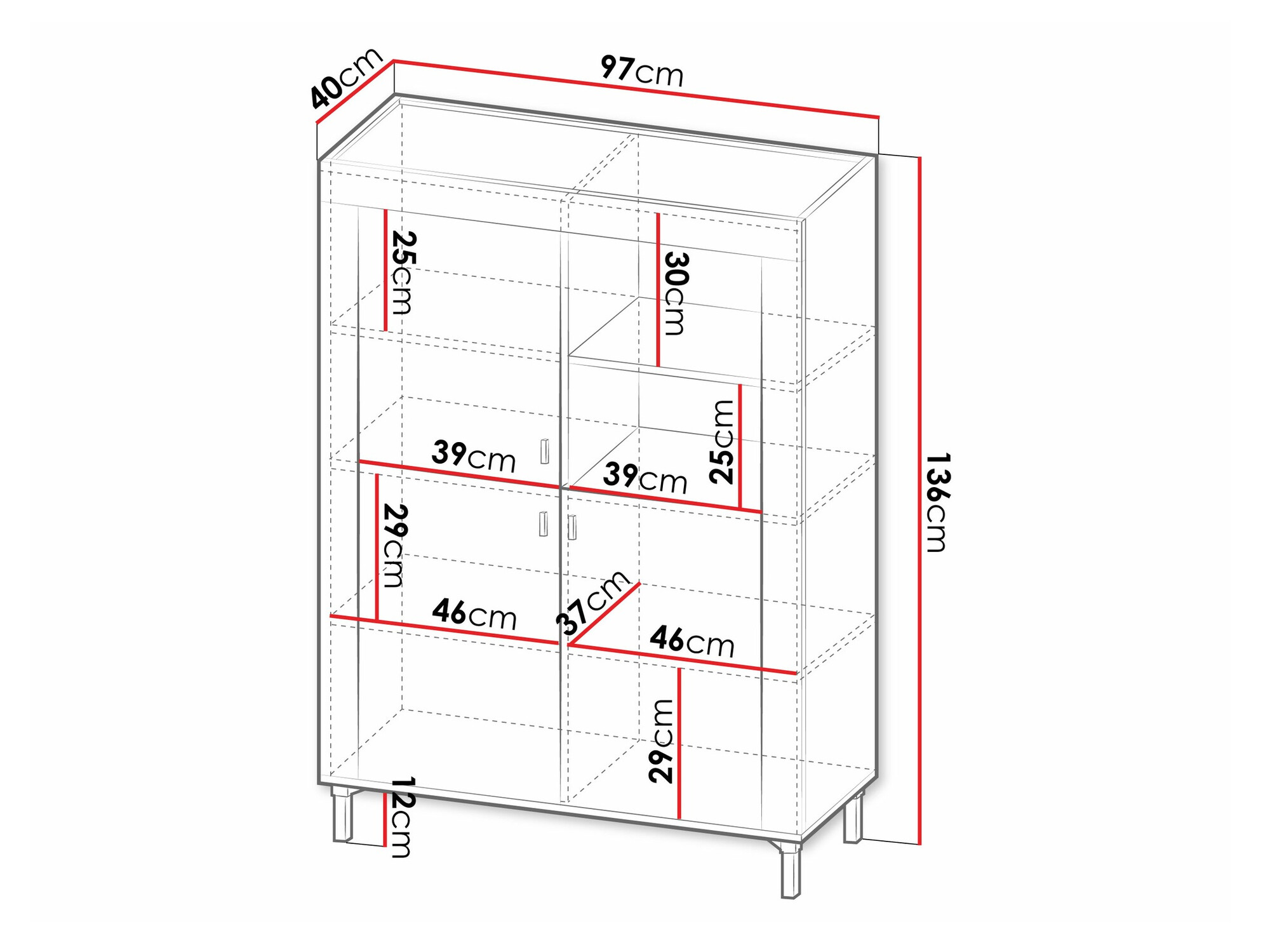 Polica Mormavu 105 (Mat belo)