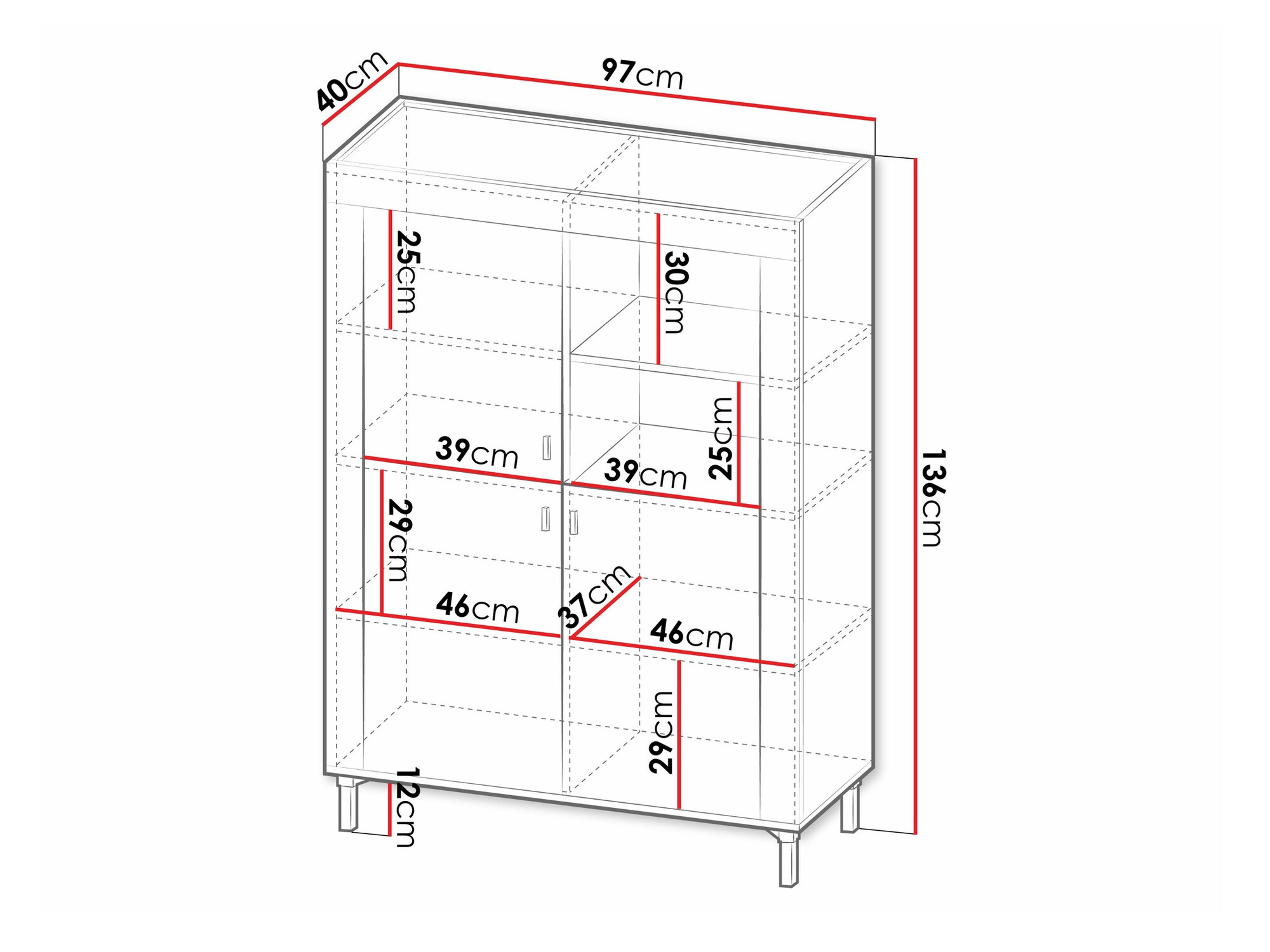 Polica Mormavu 105 (Mat belo)