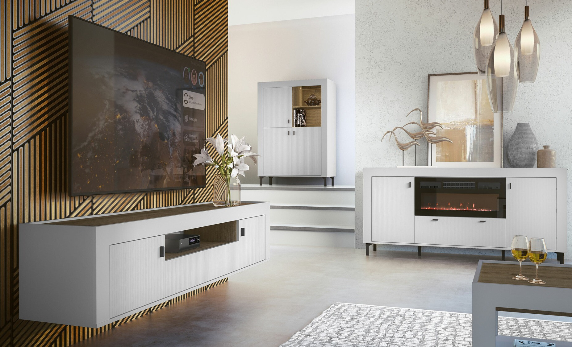 Polica Mormavu 105 (Mat belo)