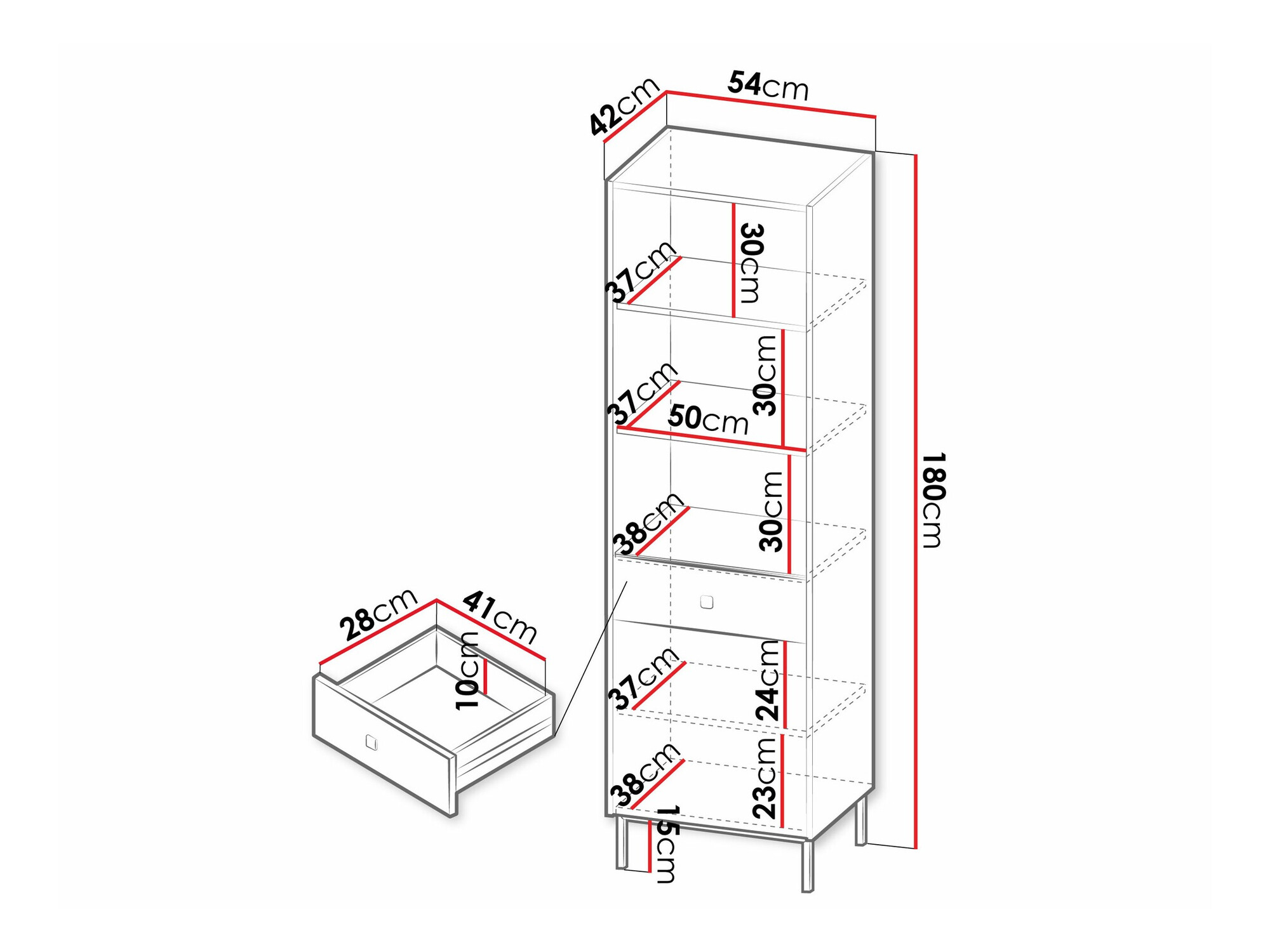 Polica Comfivo Nunove 102 (Belo)