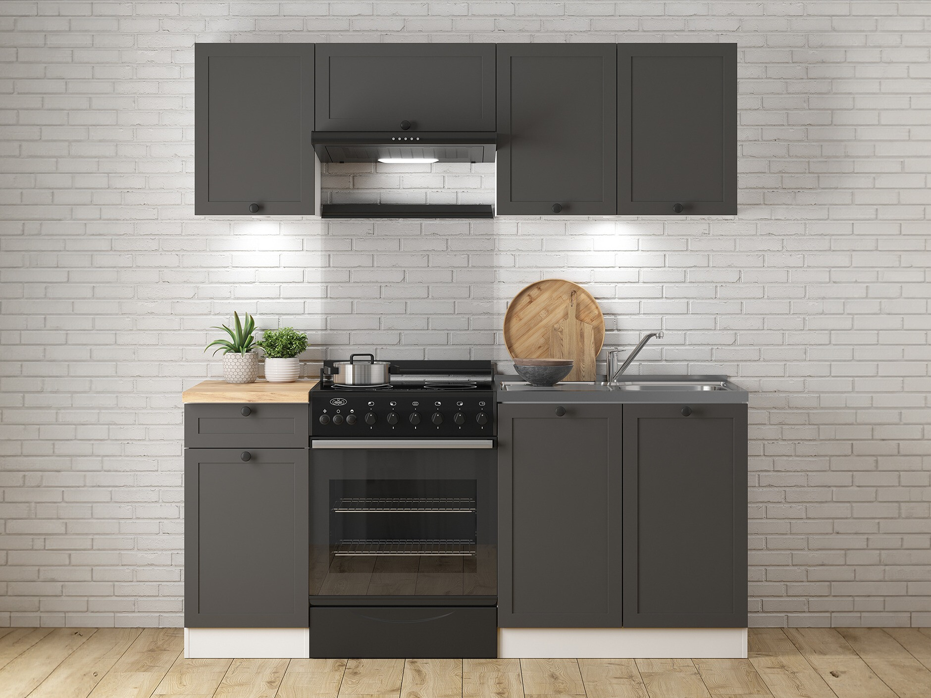 Modularni kuhinjski set Classic Grey 118