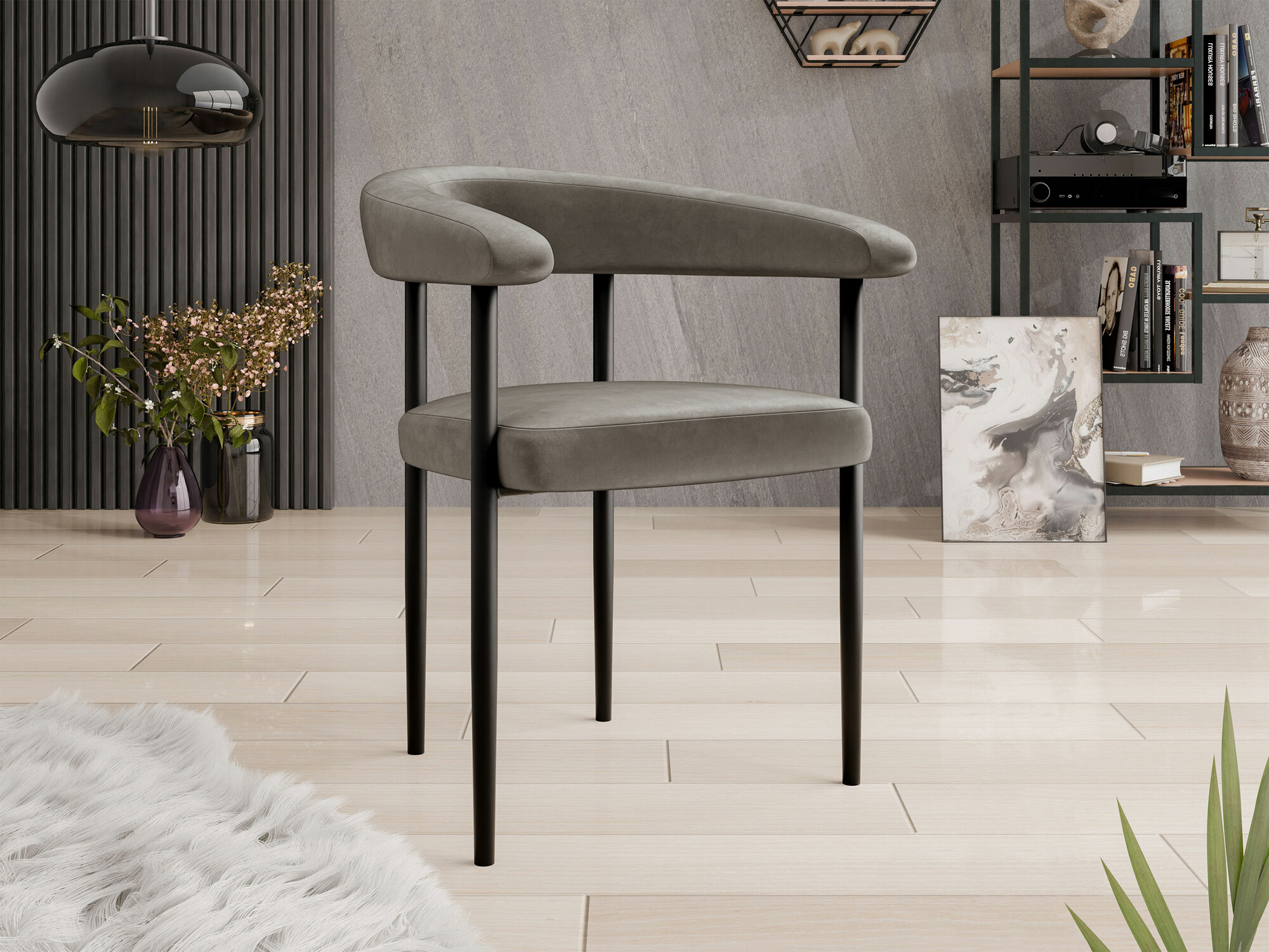 Stolica Jackson 110 (Crno + Magic Velvet 2209)