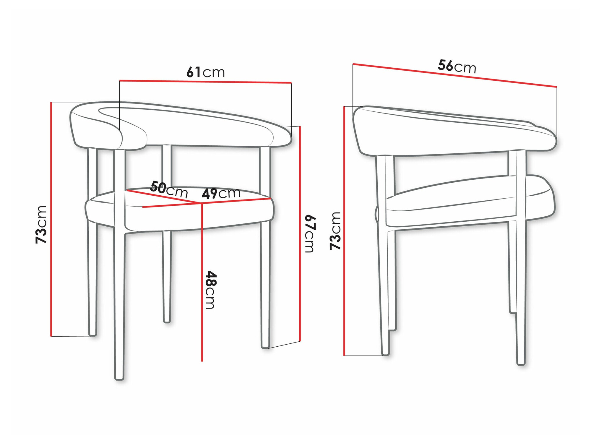Stolica Jackson 110 (Crno + Magic Velvet 2225)