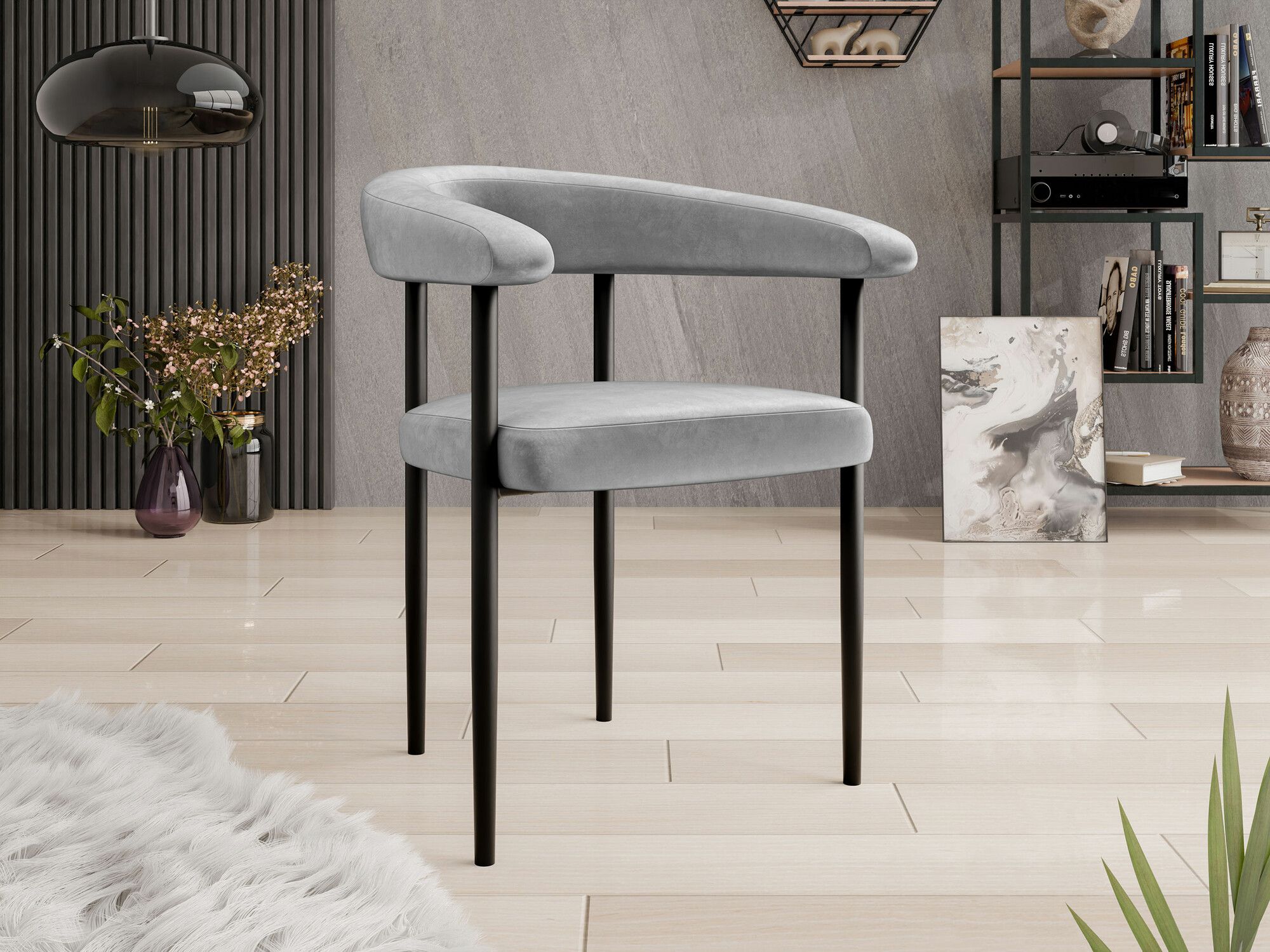 Stolica Jackson 110 (Crno + Magic Velvet 2240)