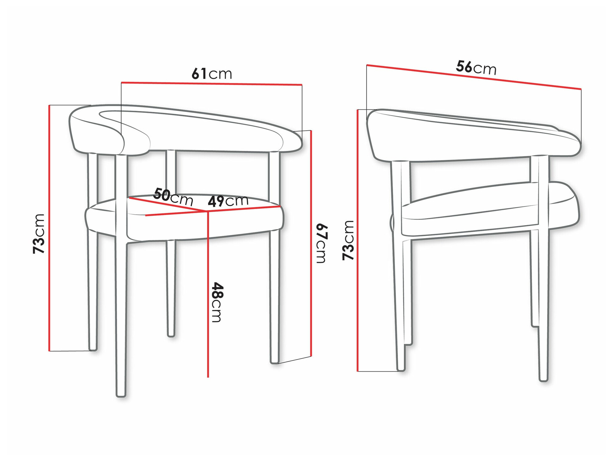 Stolica Jackson 110 (Crno + Magic Velvet 2240)