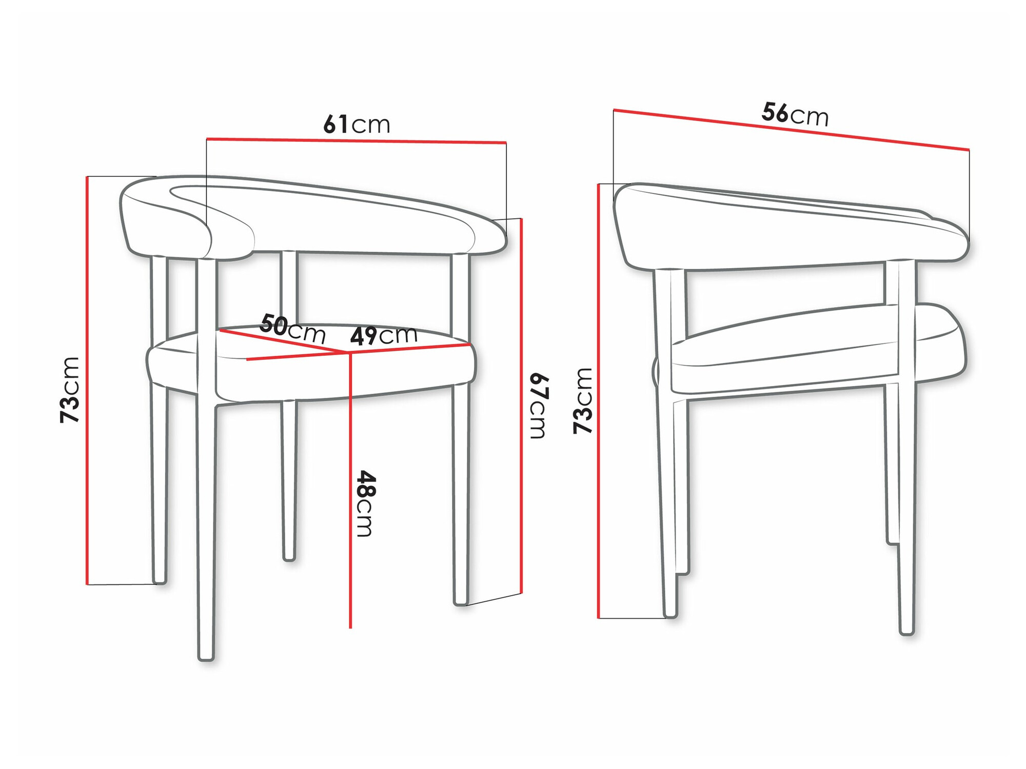 Stolica Jackson 110 (Crno + Magic Velvet 2250)