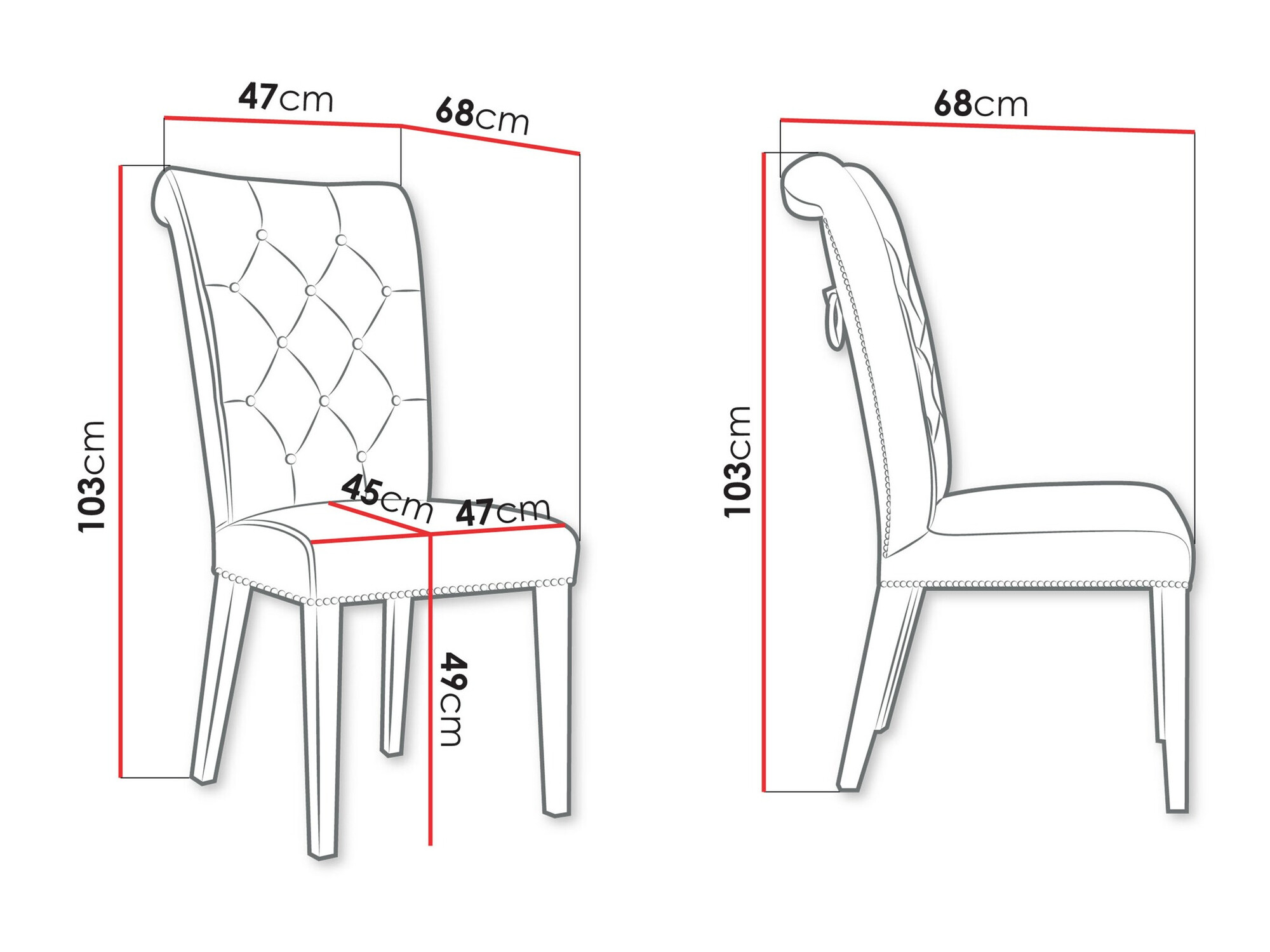 Stolica Jackson 111 (Magic Velvet 2216)