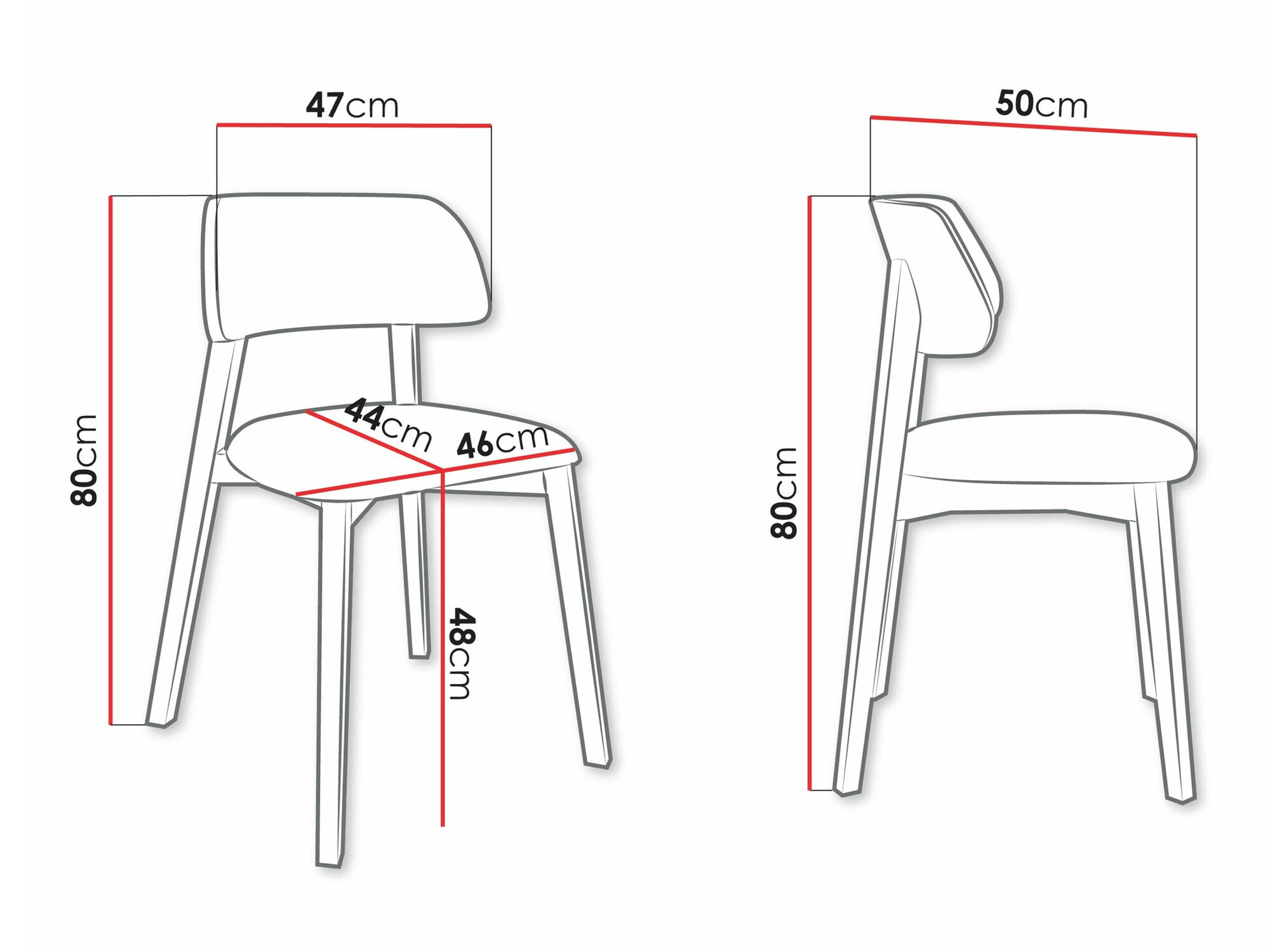 Stolica Jackson 112 (Crno)