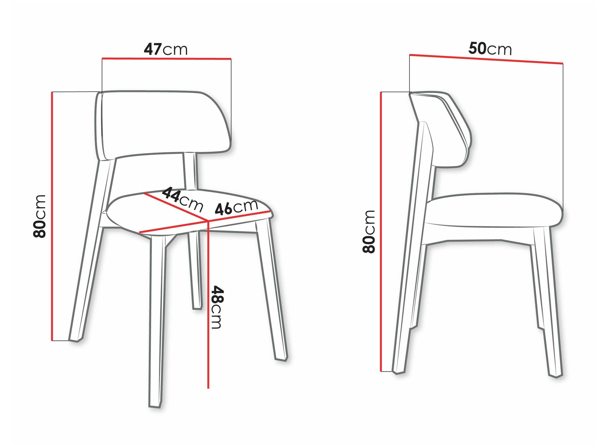Stolica Jackson 112 (Crno)