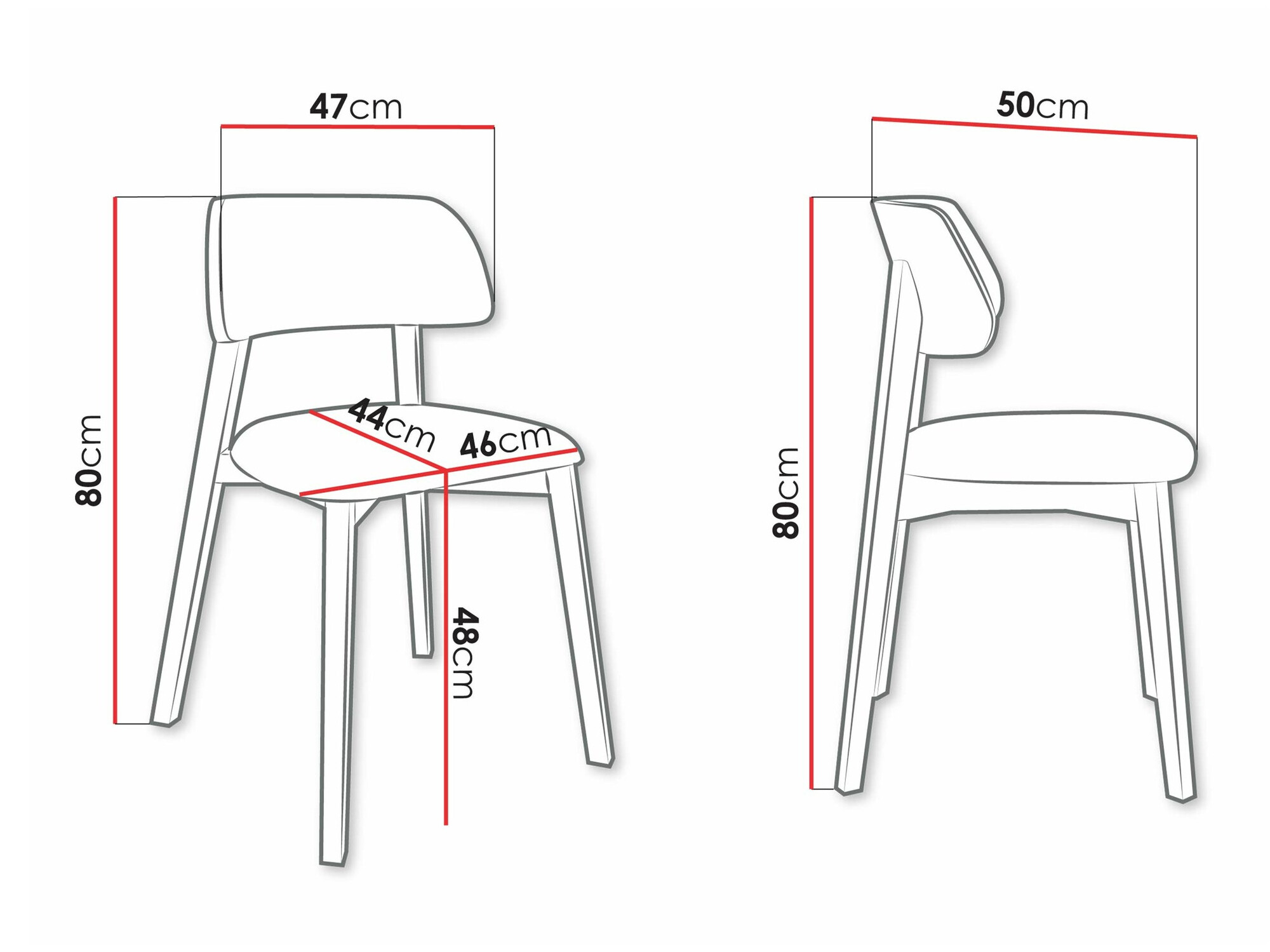 Stolica Jackson 112 (Crno)