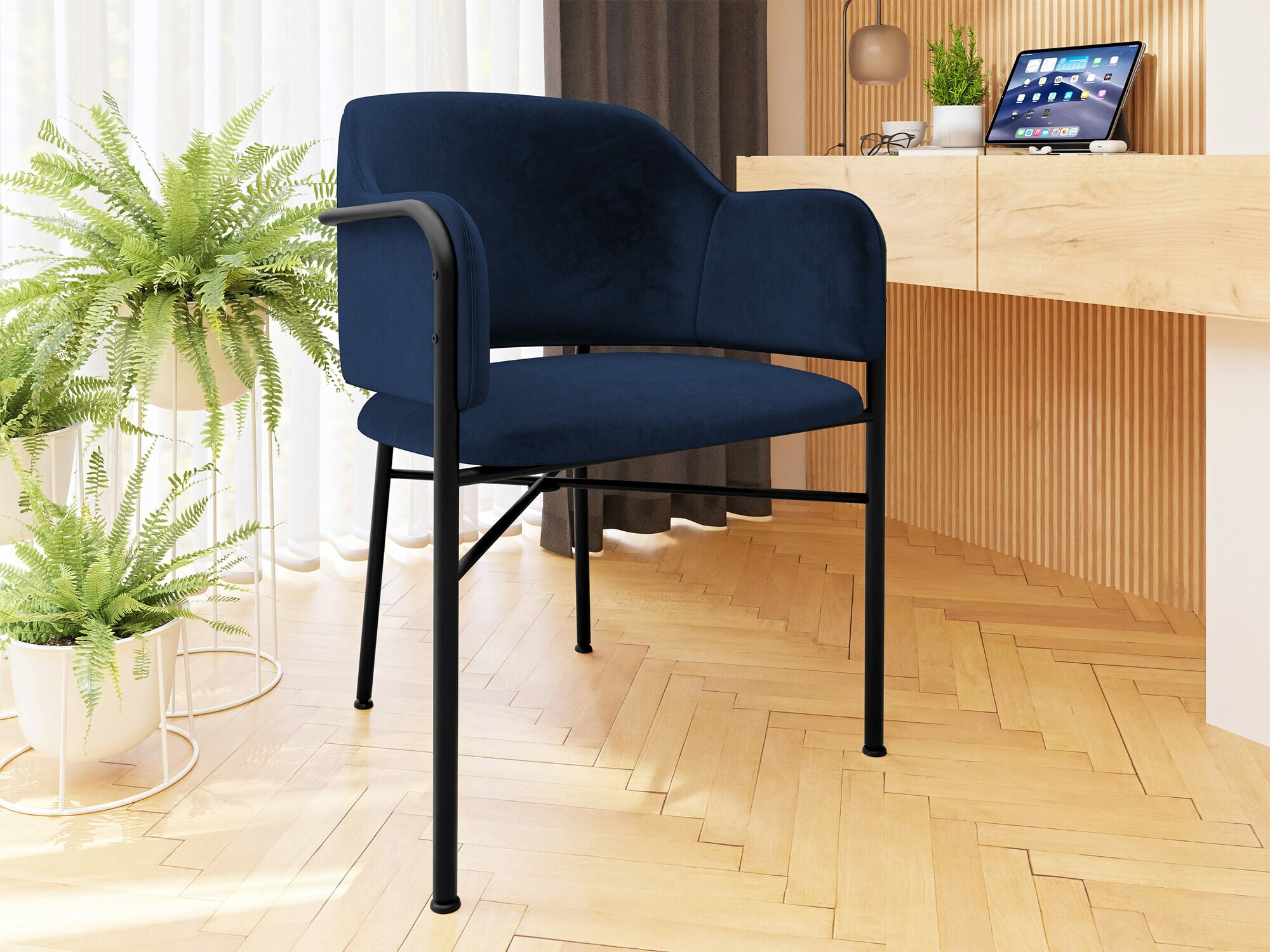 Stolica Jackson 113 (Crno + Magic Velvet 2216)