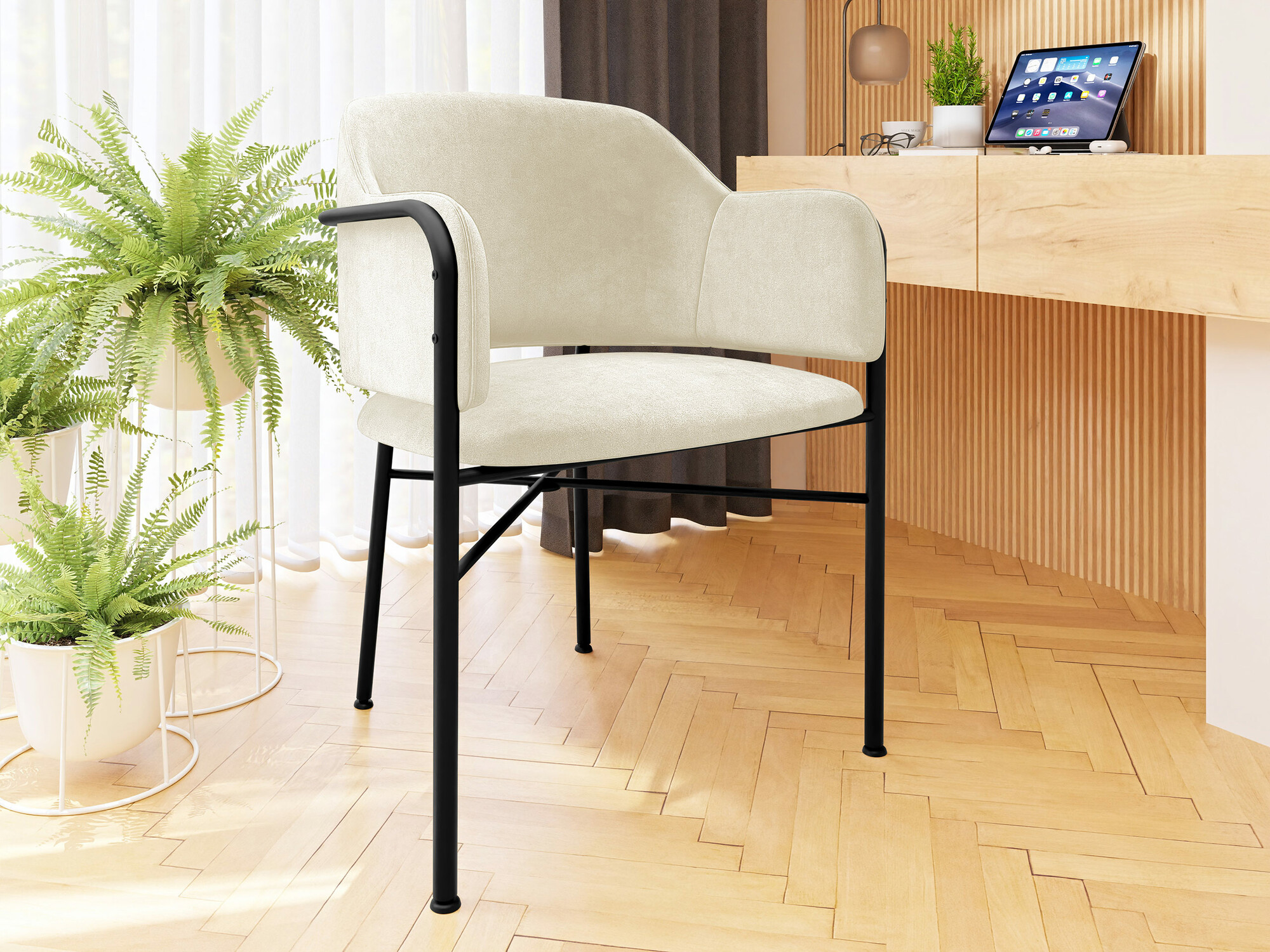 Stolica Jackson 113 (Crno + Magic Velvet 2250)