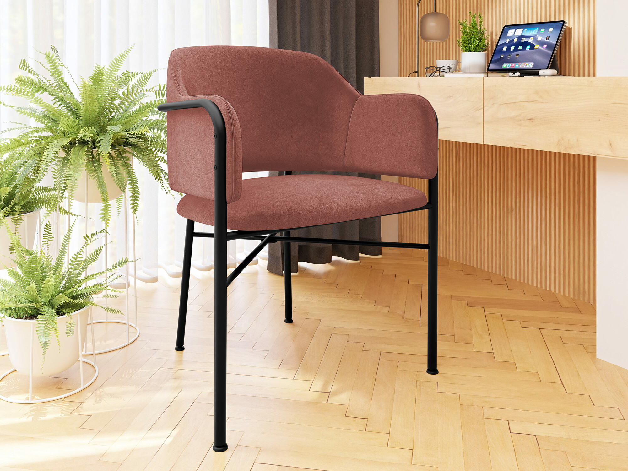 Stolica Jackson 113 (Crno + Magic Velvet 2258)