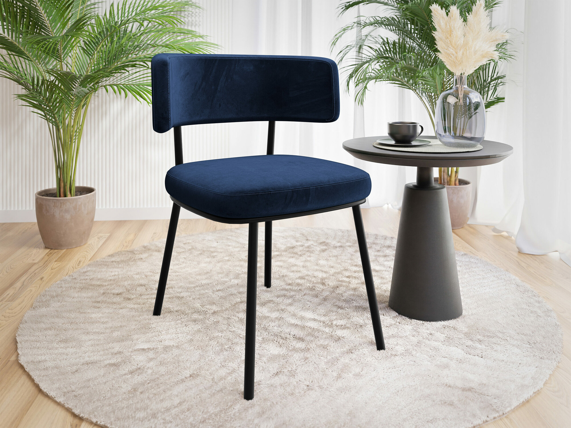 Stolica Jackson 114 (Crno + Magic Velvet 2216)