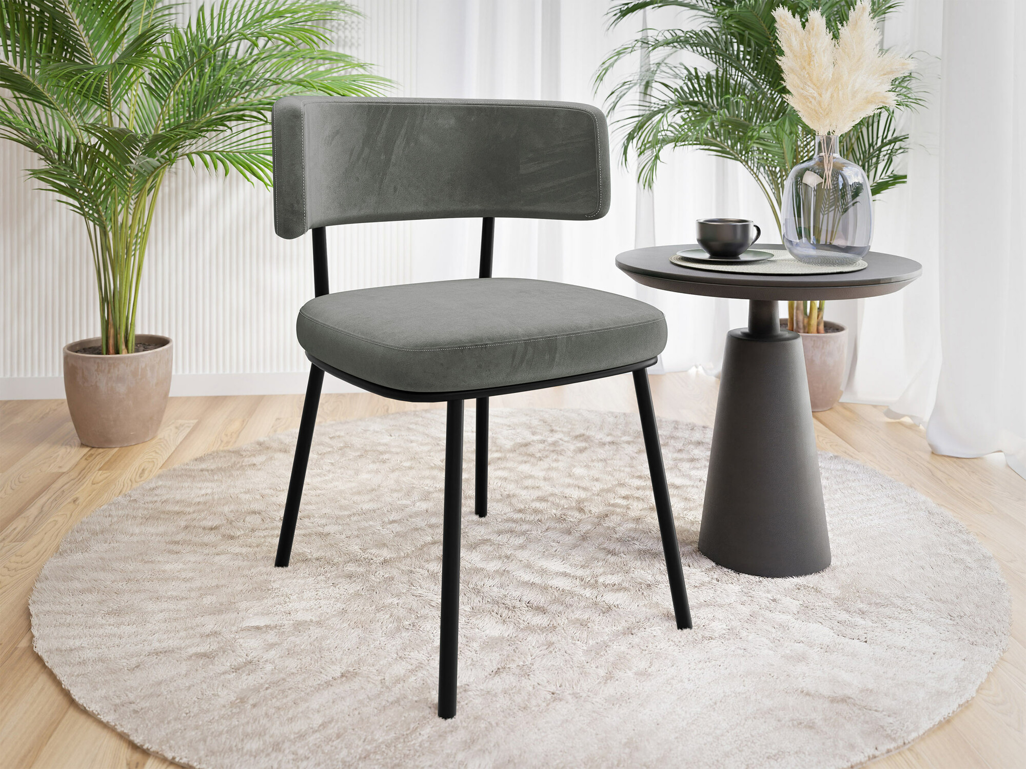 Stolica Jackson 114 (Crno + Magic Velvet 2217)