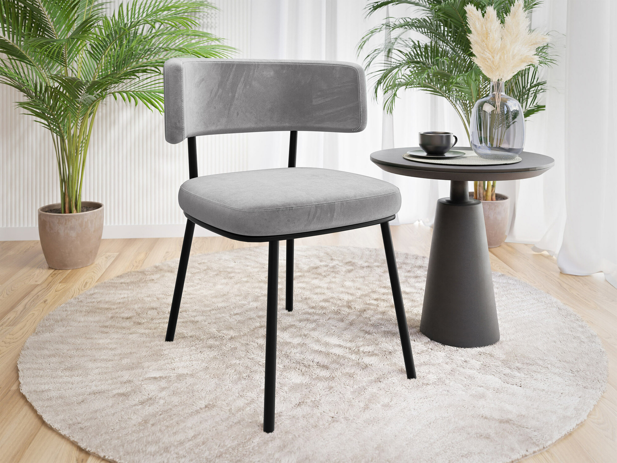 Stolica Jackson 114 (Crno + Magic Velvet 2240)